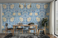Victorian floral wallpaper design

