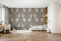 Nature-inspired William Morris wallpaper for bedrooms

