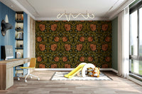Vintage-inspired floral wallpaper for bedrooms

