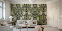 Timeless British design wallpaper for bedroom walls

