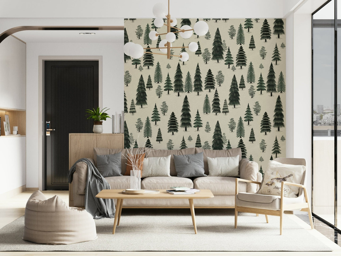 Classic Hide Leather Wallpaper – Timeless leather-inspired mural suitable for offices, lounges, or bedrooms.