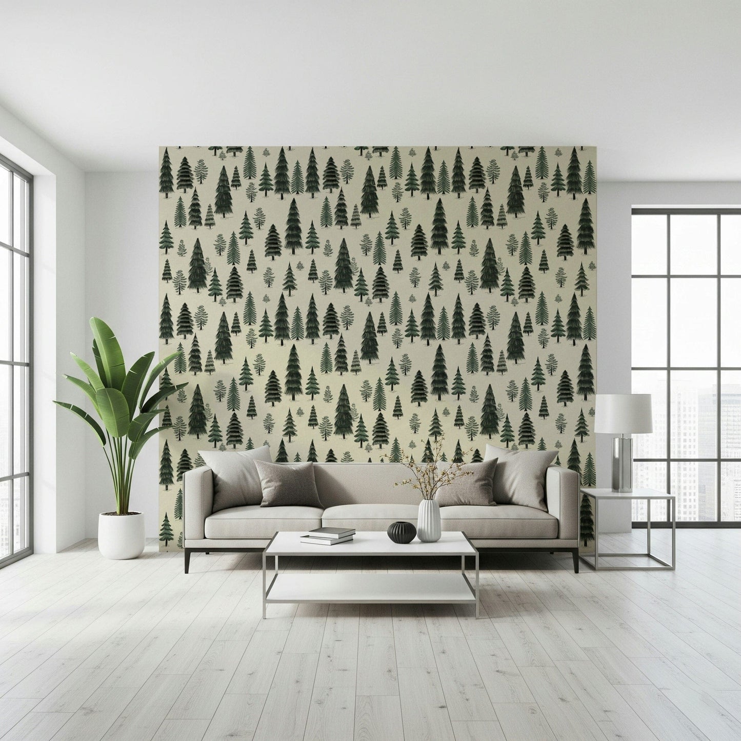 Tan Leather Texture Wall Mural – Soft natural leather hues with gentle highlights for a refined look.