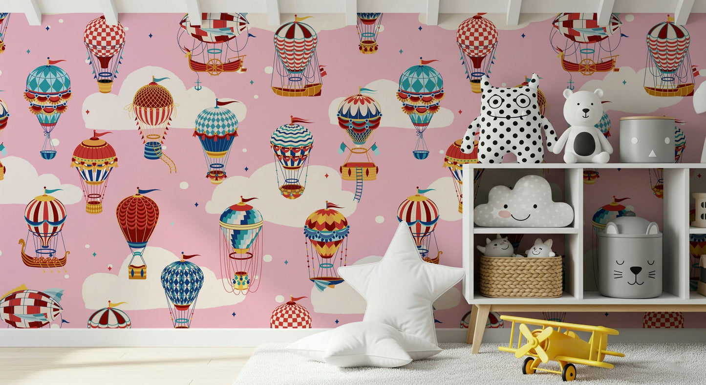 Cloudbound Balloons Wall Mural -2735493