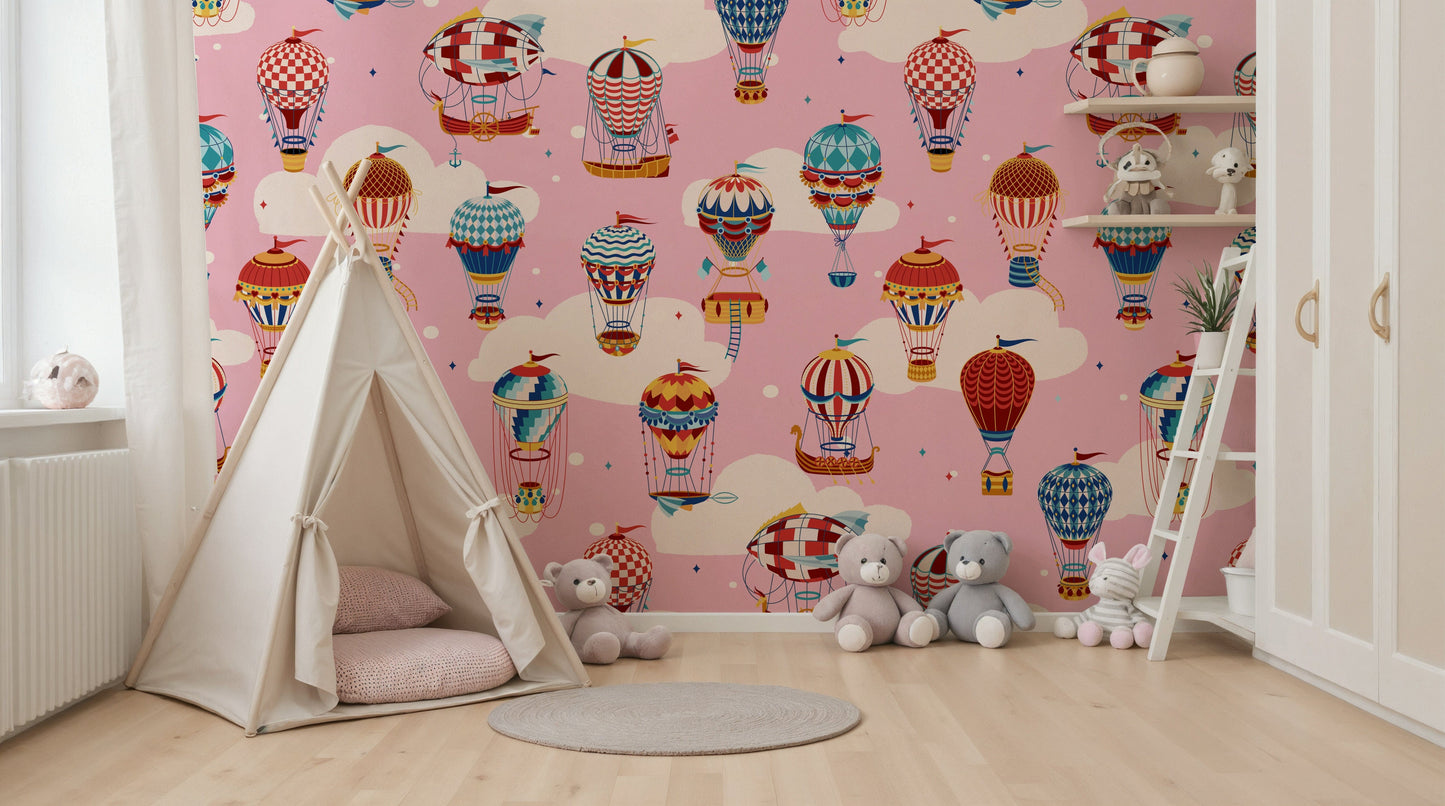 Cloudbound Balloons Wall Mural -2735493