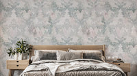 Elegant pink damask wallpaper for home decor
