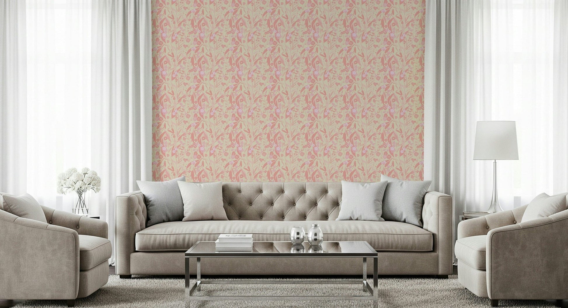 A beautiful modern art wall mural of soft light.

