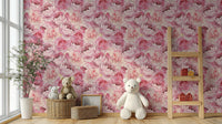 Soft Pink Bloom Wallpaper Design