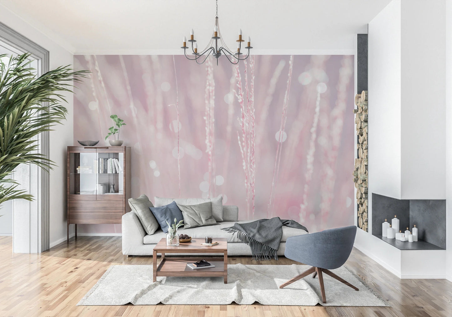 Pink Haze Wall Mural