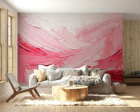 Romantic room with Pink Impression Wall Mural

