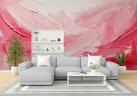 Pastel mural with painterly texture and depth

