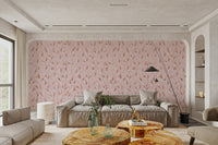 Whimsical wallpaper with lily valley elegance