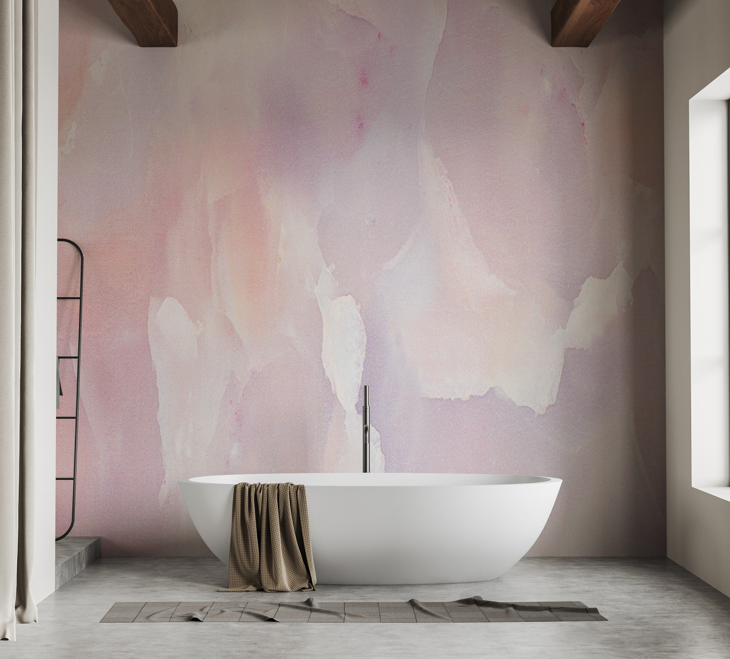 Pastel-hued marble texture wallpaper mural
