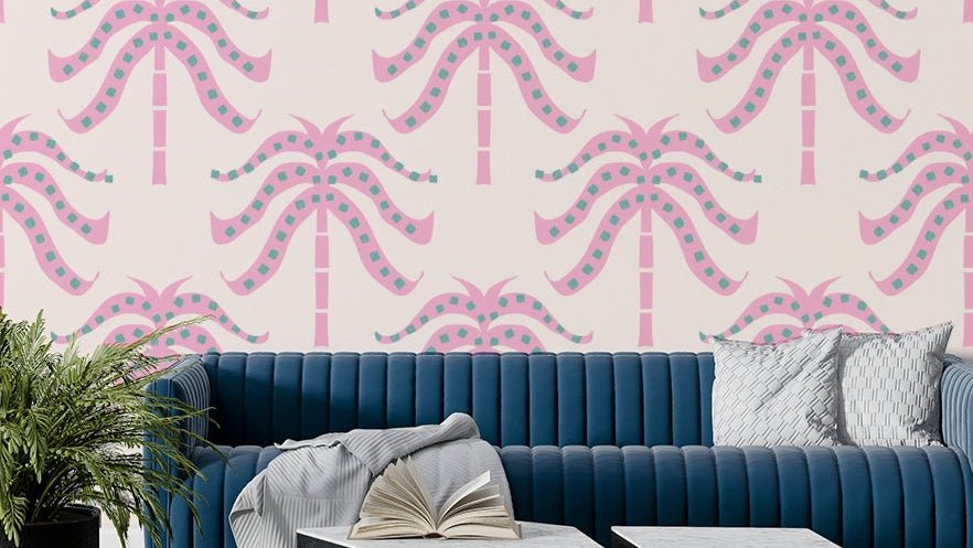 The colors are soft, muted tones of pink and white.

