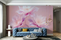 Gentle floral pattern with dreamy tones
