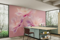 Wallpaper with soft petal details
