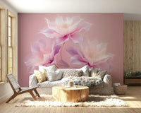 Pink Petal Dreams floral wallpaper design
