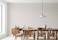 Pink Petal Lattice Wallpaper⁠
