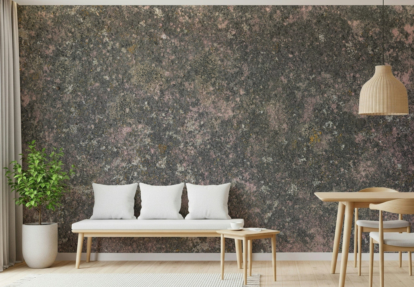 Whispers of Pink Stone Wall Mural -2566600
