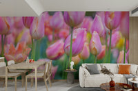 The wall art combines a nature theme with a tranquil feel.

