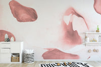 Pink Watercolor Painting wallpaper Murals - Giffywalls