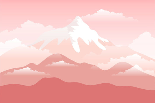 Pink Snow Capped Mountain Wallpaper