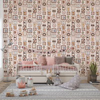 Playful Animal Portraits Wallpaper⁠