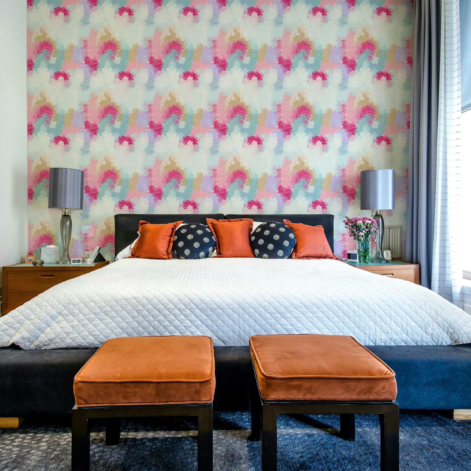 Crayon Strokes abstract wallpaper for walls


