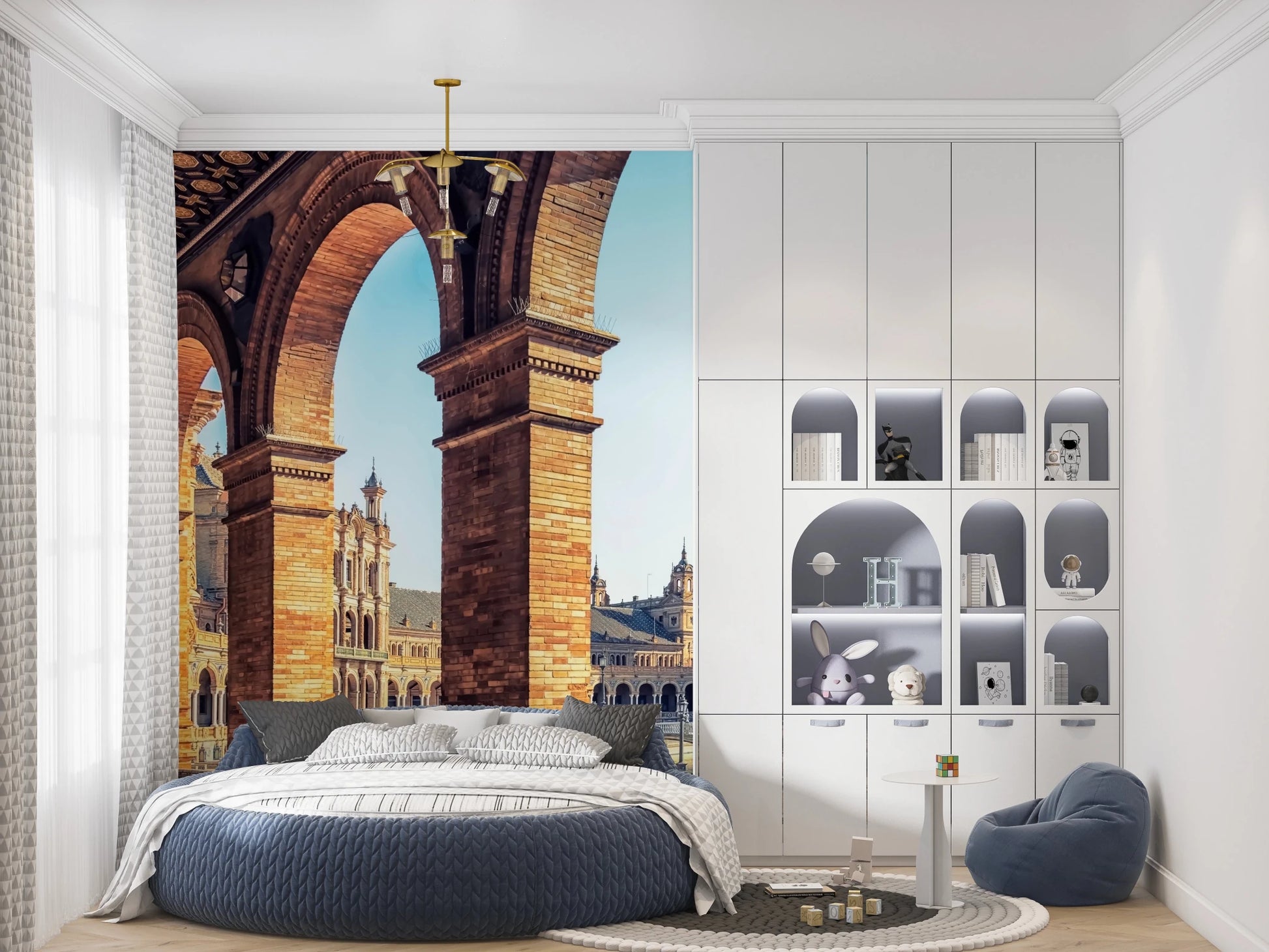 Plaza de España View Wall Mural