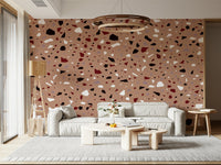 A contemplative gentle stone wallpaper mural for a feature wall.