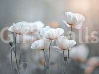 A high-quality serene floral wall mural for walls.

