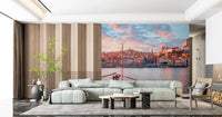 Porto Sunset Glow Wall Mural