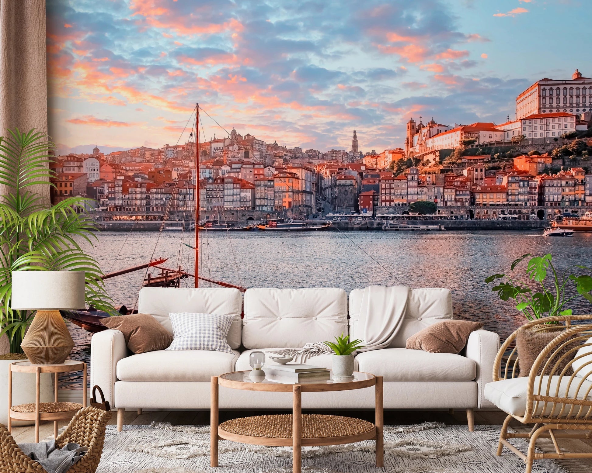 Porto Sunset Glow Wall Mural