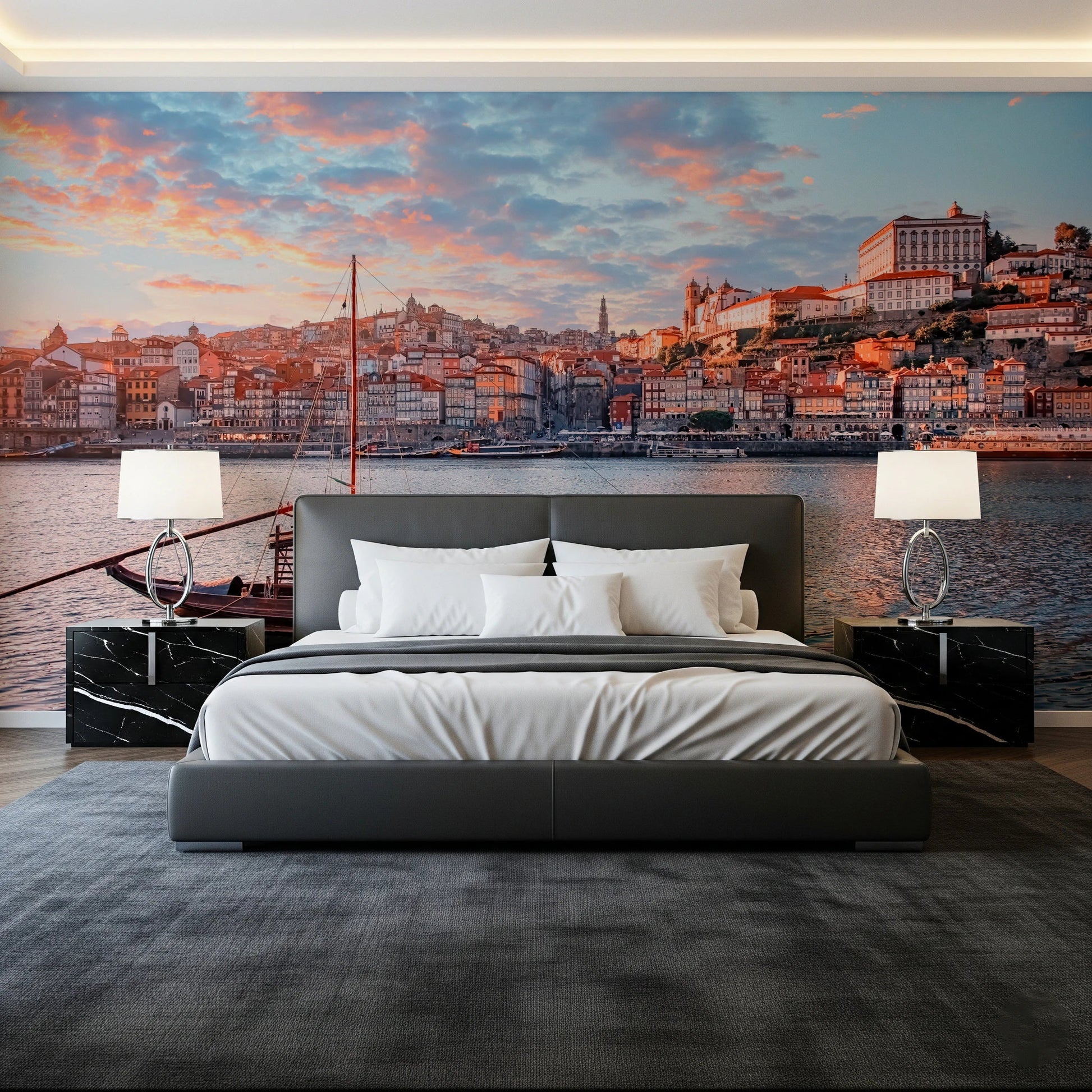Porto Sunset Glow Wall Mural