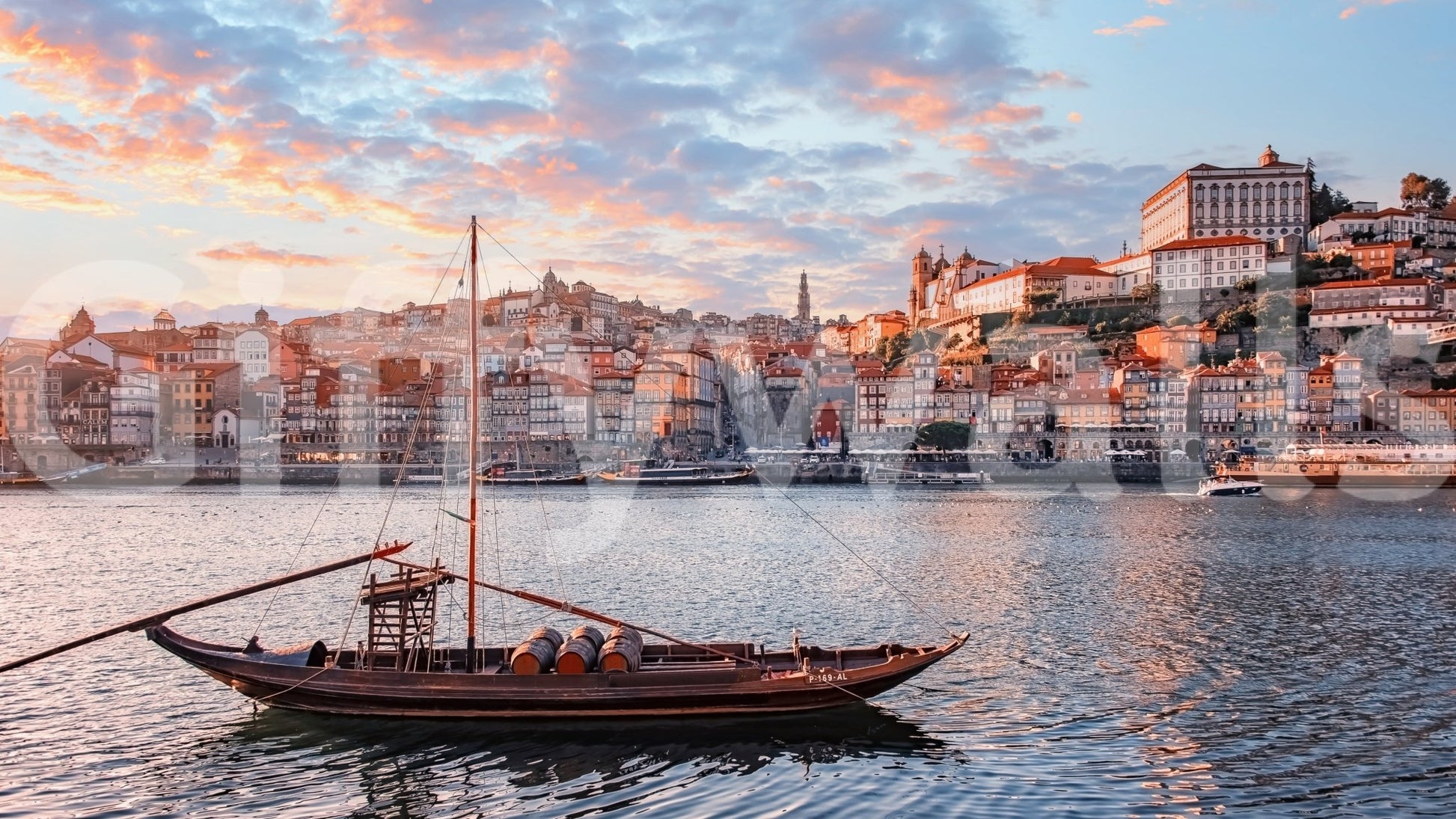 Porto Sunset Glow Wall Mural