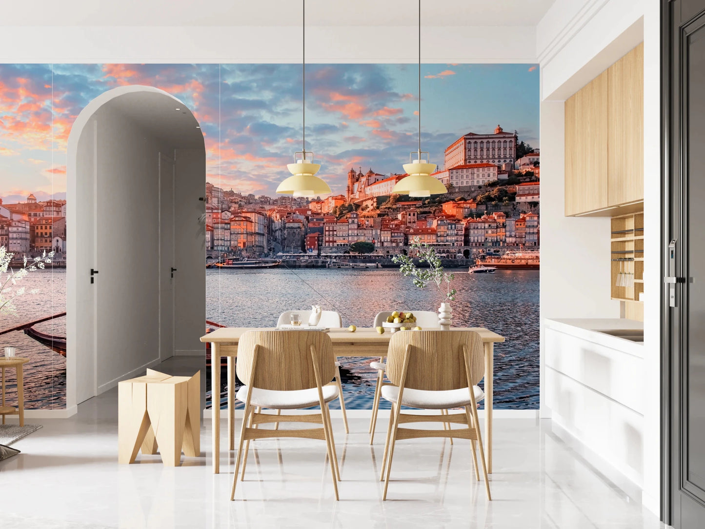 Porto Sunset Glow Wall Mural