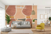 Artistic pottery shape wallpaper for walls

