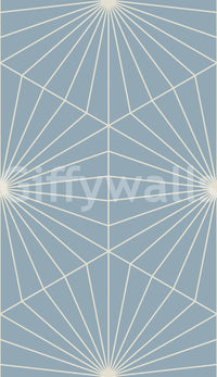 Striking Art Deco inspired Radiance mural showcasing subtle geometry.