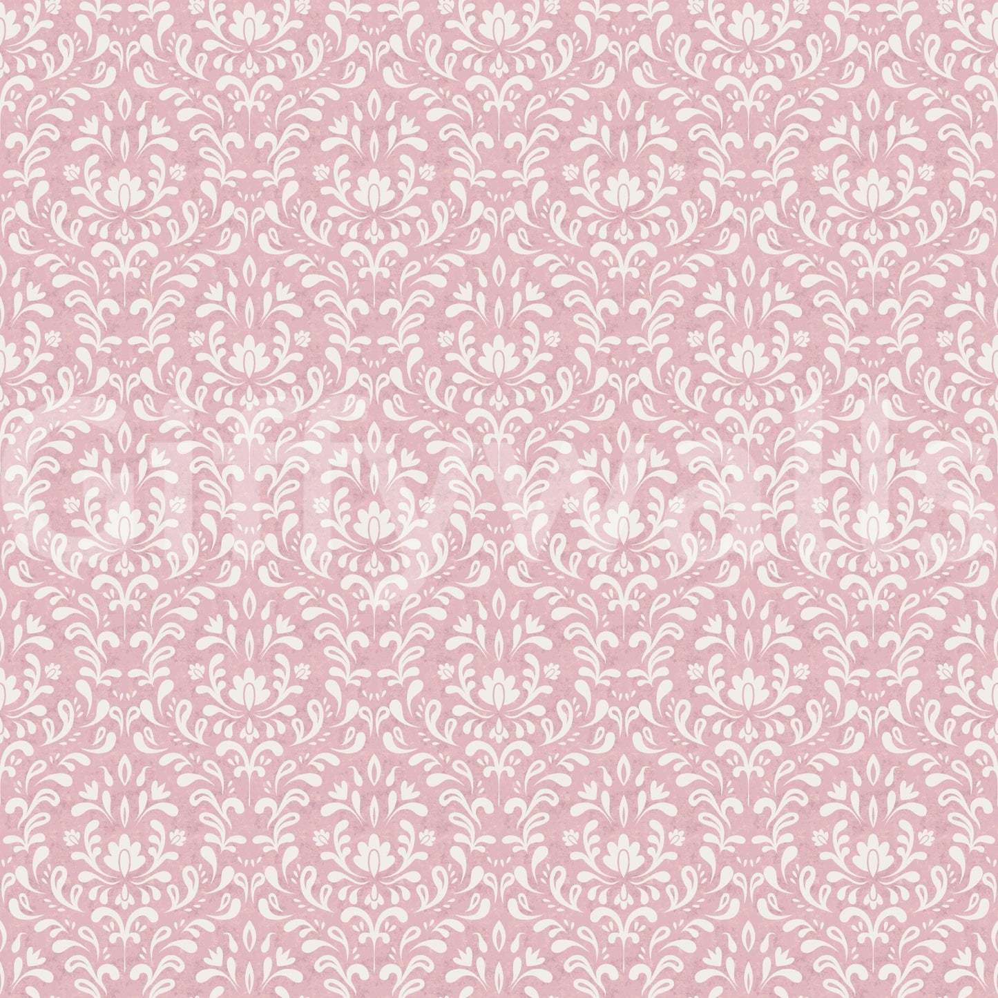 Powder Pink Bloom DAMASK Wallpaper⁠