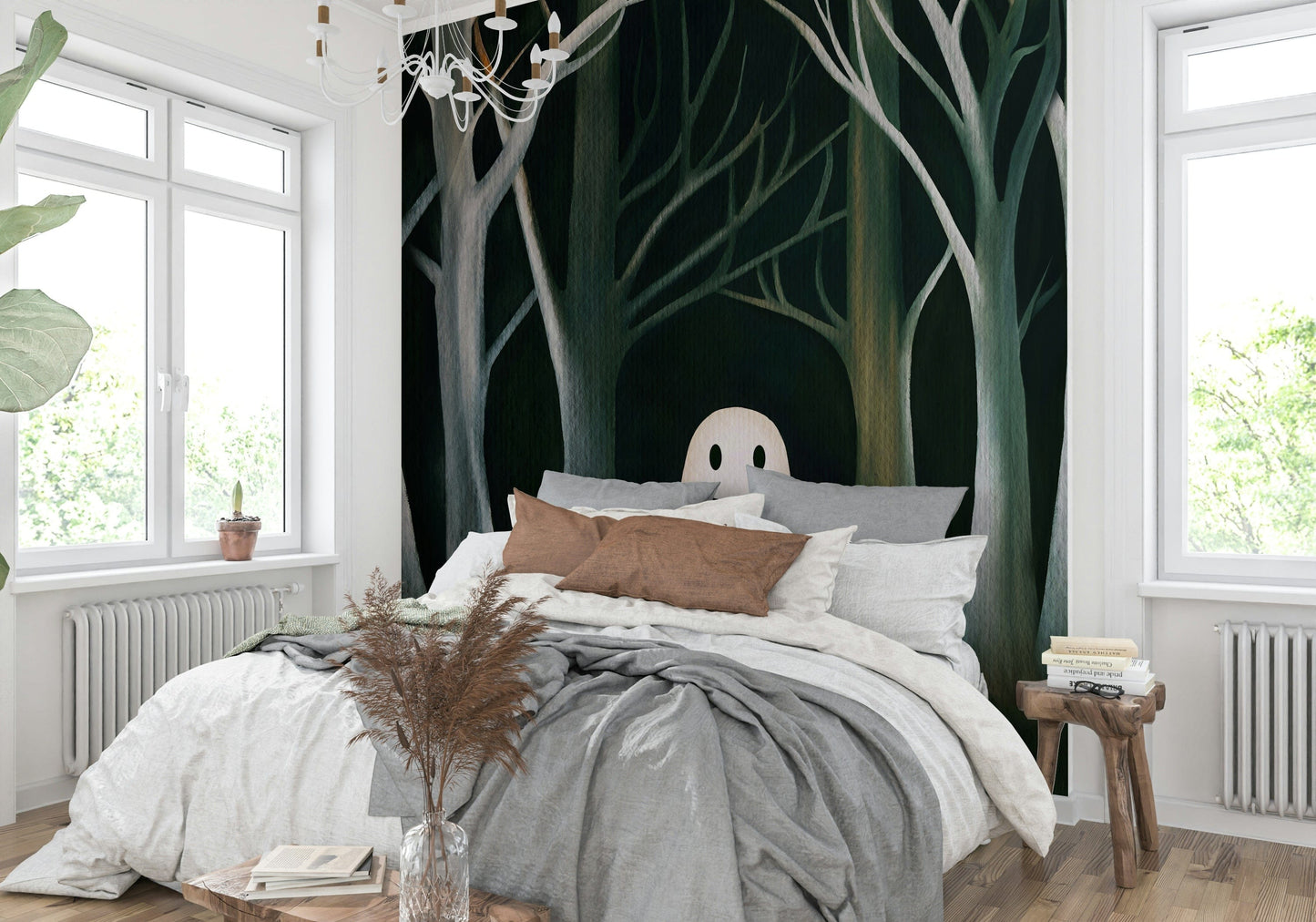 The Preppy Ghost Wall Mural⁠ - decorative wall art


