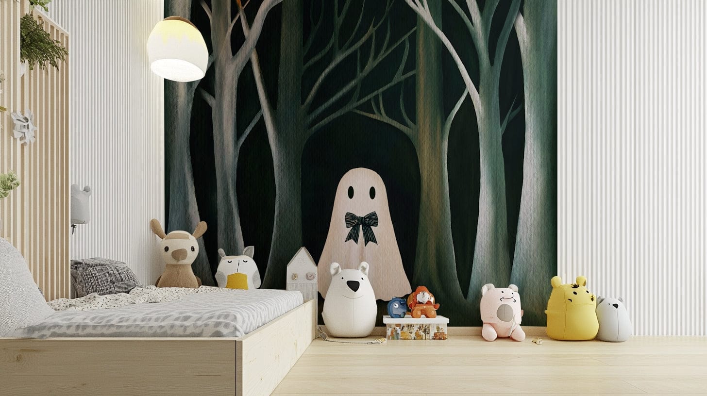 The Preppy Ghost Wall Mural⁠ - playful wallpaper



