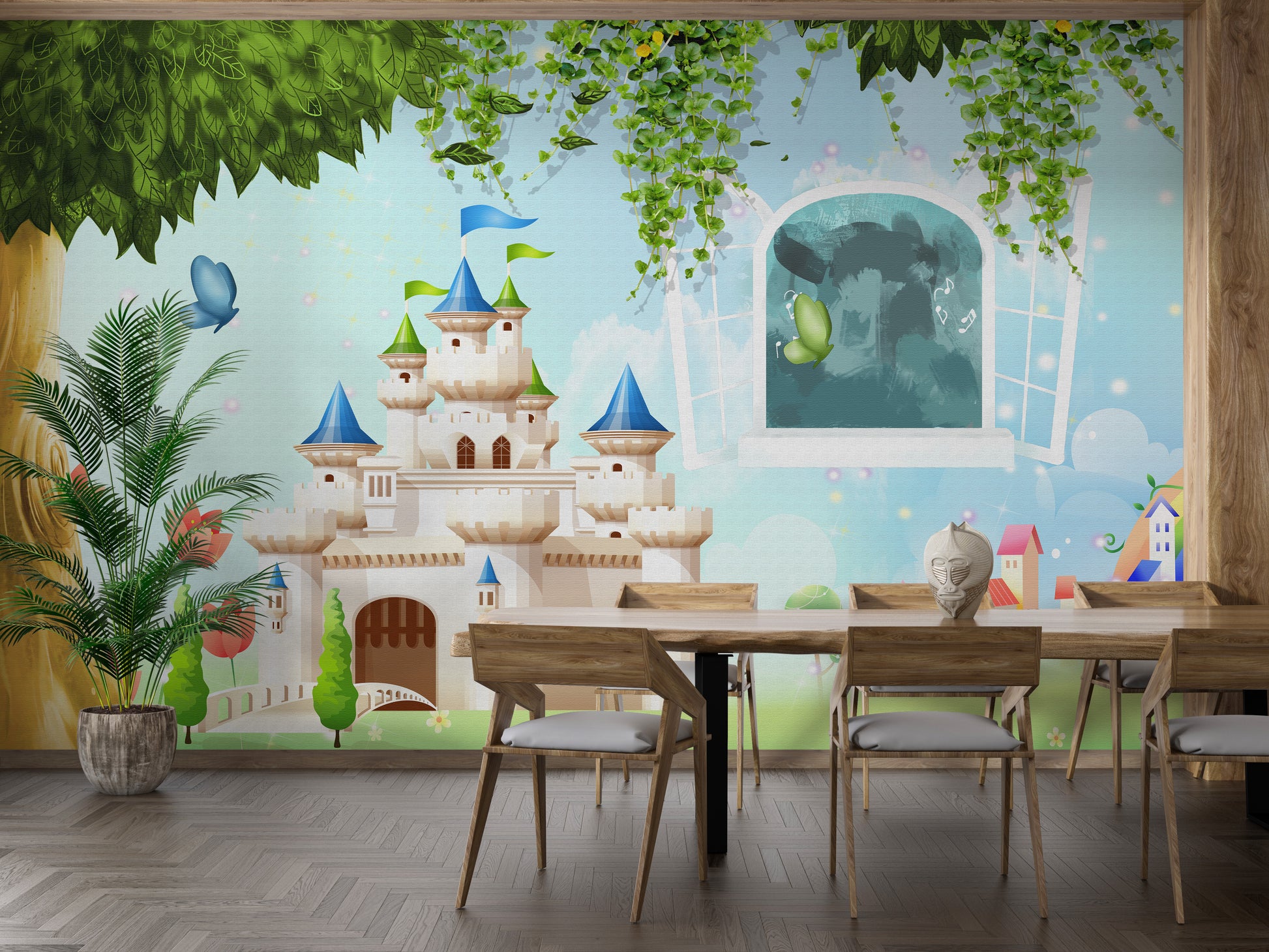 Princess Castle Wallpaper Mural - Giffywalls