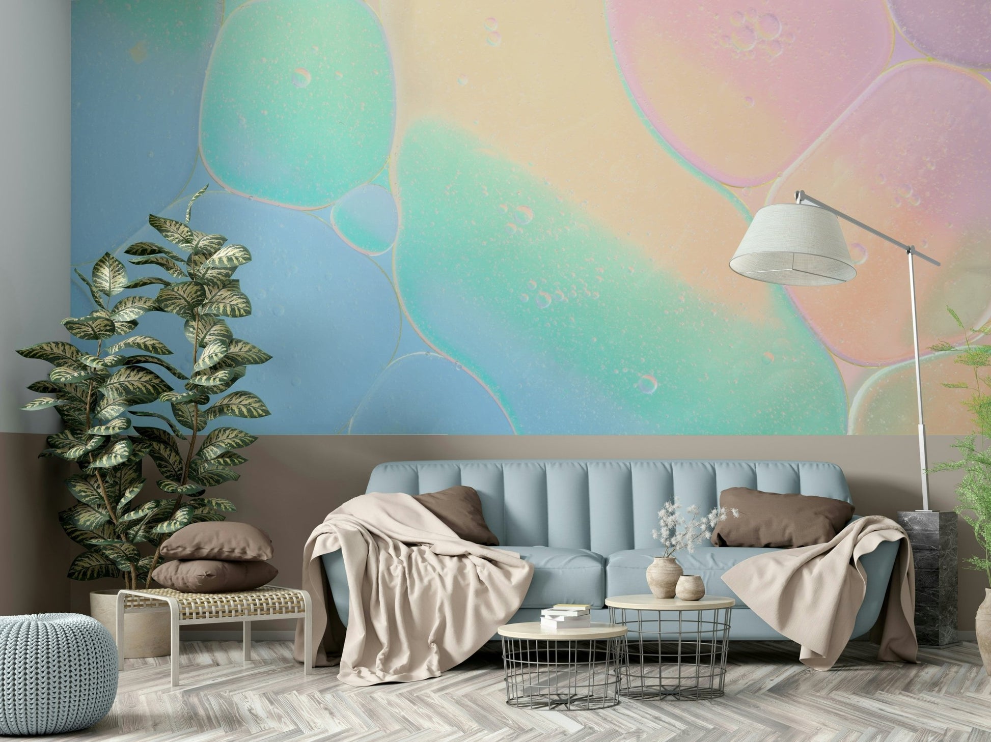 The feeling is one of fresh, light elegance.

