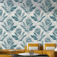 Easy-to-install wallpaper for a lively, botanical look

