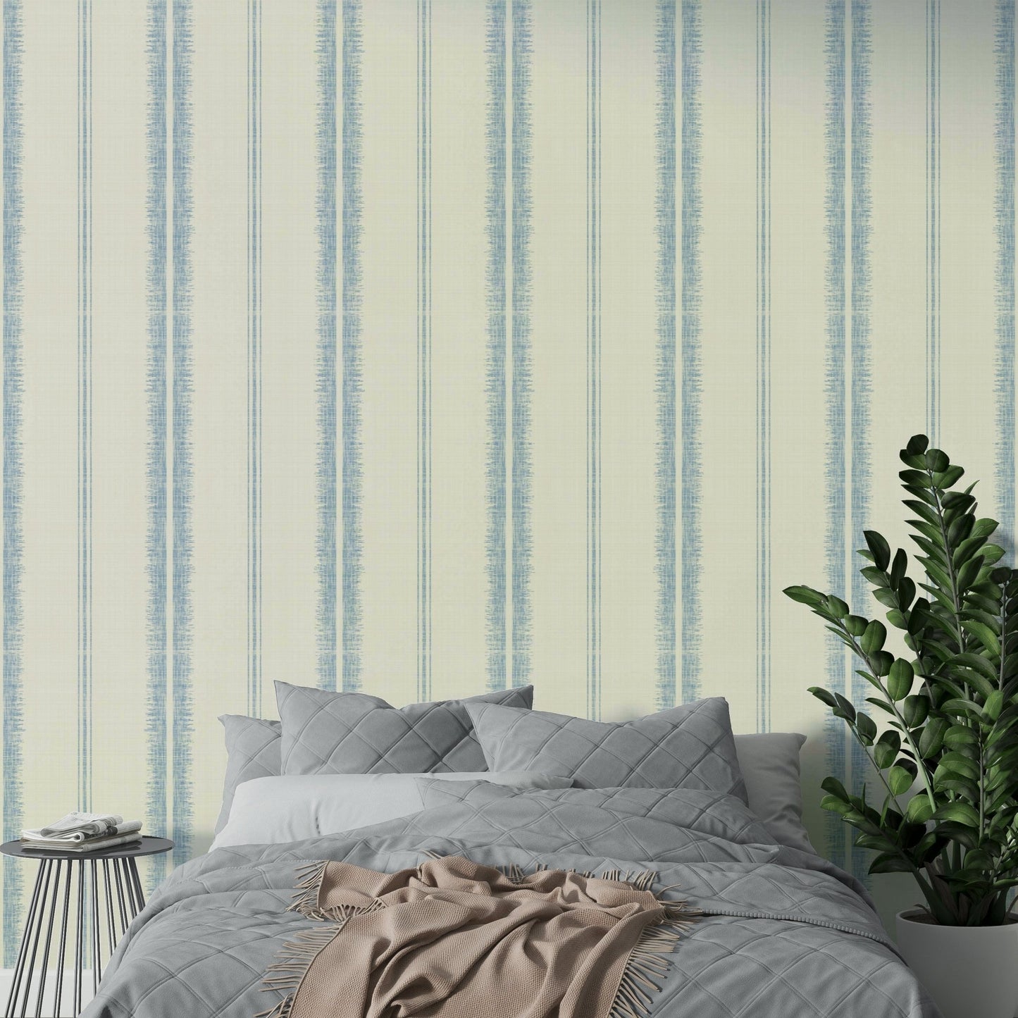 Provence Boho Stripes wallpaper perfect for bedrooms and living rooms

