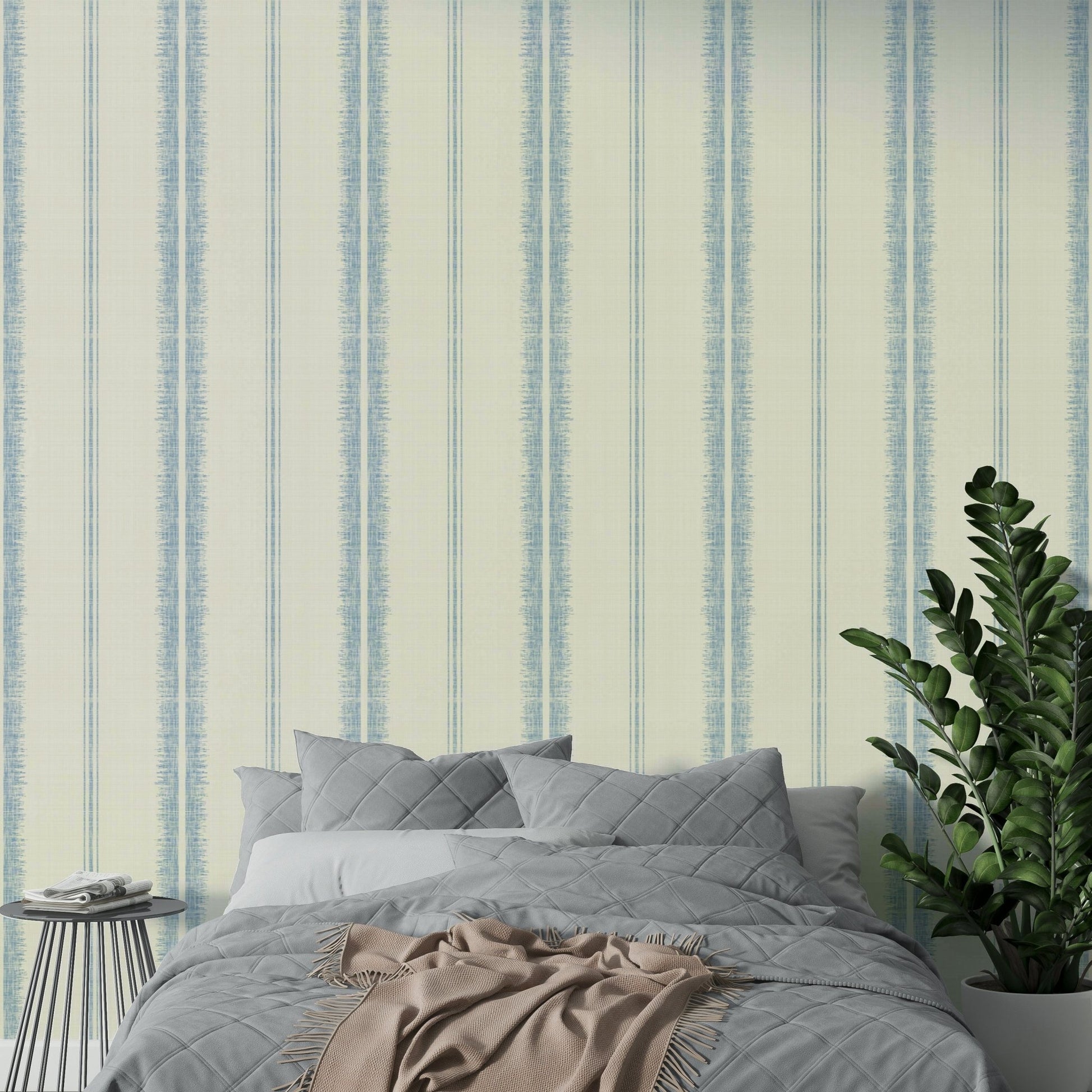 Provence Boho Stripes wallpaper perfect for bedrooms and living rooms


