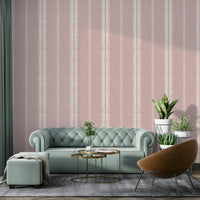 Soft pale pink stripes adding a calming vibe to any room

