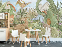 Dinosaur Kids Wall Mural - Giffywalls