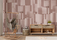 Geometric wallpaper for trendy home decor.