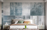 Vintage elegance wall mural with classical floral bouquets and frames