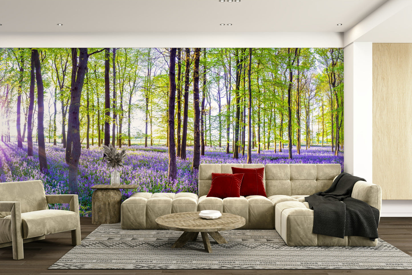 Woodland Bloom Panorama Wall Mural